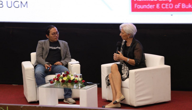 Managing Director IMF Menyambangi UGM