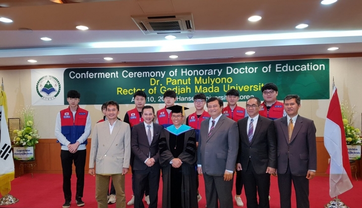Presiden Universitas Hanseo Memuji Kegiatan Pengabdian UGM