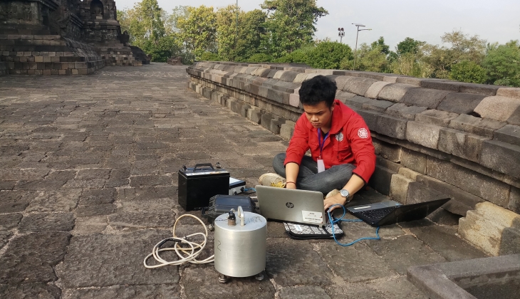 Mahasiswa UGM Teliti Kerentanan Gempa Bangunan Candi Borobudur