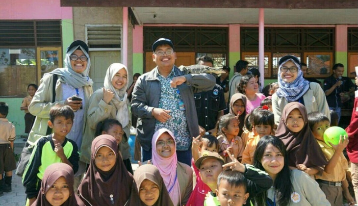 Mahasiswa KKN UGM Kenalkan Reptil sebagai Wahana Edukasi