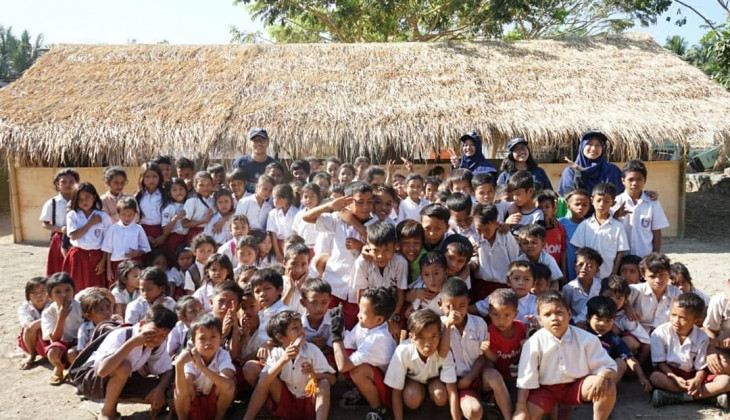 Mahasiswa KKN UGM Berhasil Galang Dana Bangun Sekolah Ceria di Lombok