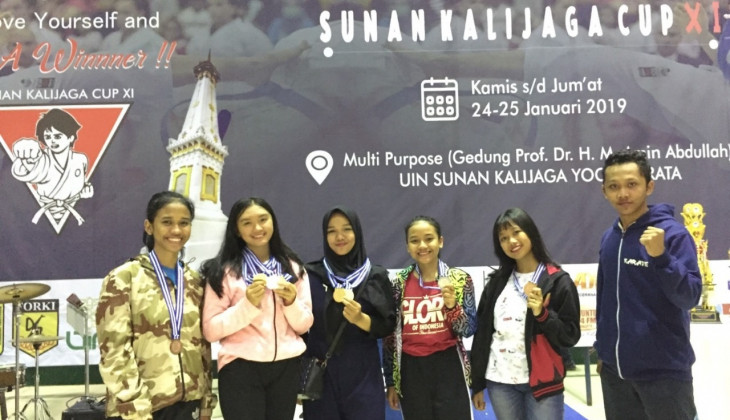 Karate UGM Raih 6 Medali Kejurnas Karate Sunan Kalijaga Cup XI