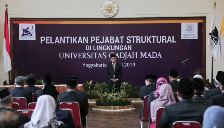 Rektor UGM Lantik 164 Pejabat Baru
