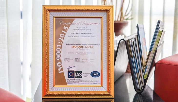 Jaga Kualitas Pelayanan, Gamatechno Pertahankan ISO 9001:2015
