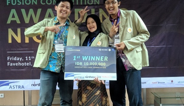    Tim UGM Juara Fusion Innovatice Contest 2019   