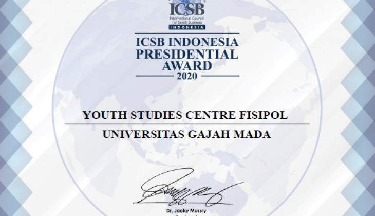 YouSure Fisipol UGM Raih Penghargaan ICSB Presidential Award 2020