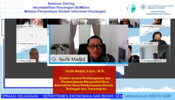 Sekolah Vokasi UGM Luncurkan Sistem Informasi Keuangan BUMDes