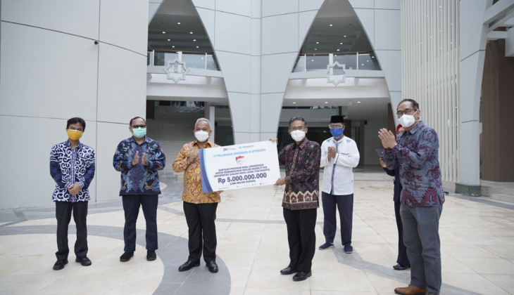 Pelindo III Serahkan Bantuan Rp 5 Miliar untuk Pembangunan Masjid Mardliyah UGM