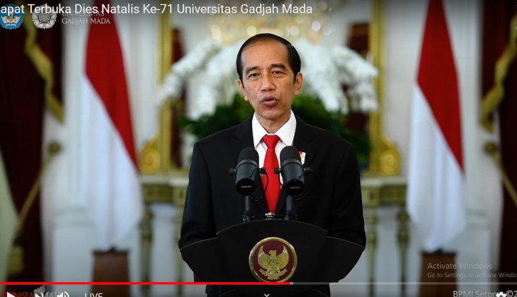 Presiden Joko Widodo Minta UGM Pacu Kontribusi Untuk Pembangunan Inklusif