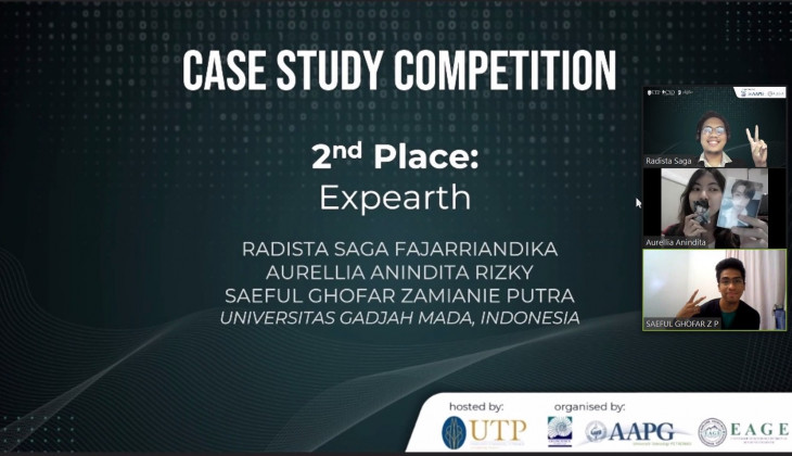Tim Expearth UGM Juara II Case Study Competition AGSCE 2021