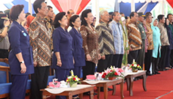 Ani Yudhoyono Resmikan Desa Sejahtera Hargotirto, Binaan UGM-SIKIB