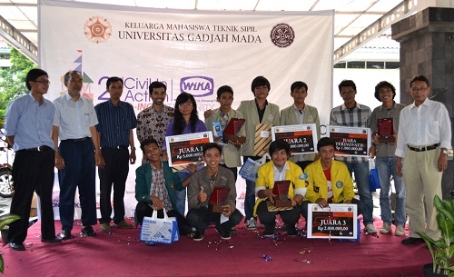 Unila, UGM dan UI Juara Lomba Rancang Kuda-kuda