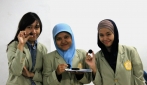 Yulfa Intan Yuraida, Yudia Tirta Karunawardani dan Estri Pamungkasih pada Pekan Kreatifitas mahasiswa