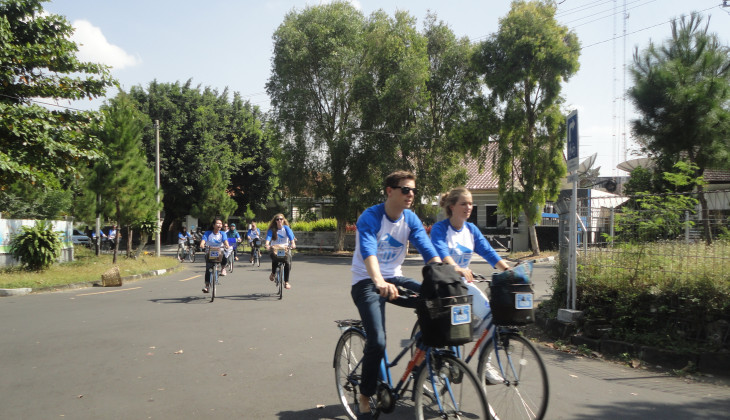 Masa Orientasi, 178 Mahasiswa Asing Bersepeda Keliling Kampus 