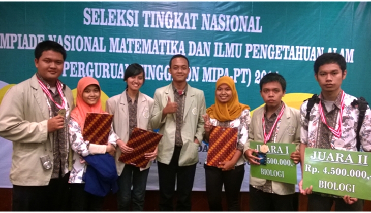 UGM Wins 4 Gold Medals in Maths and Natural Sciences Olympiad 