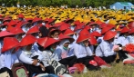 9.133 Mahasiswa Baru UGM Bentuk Formasi Garuda