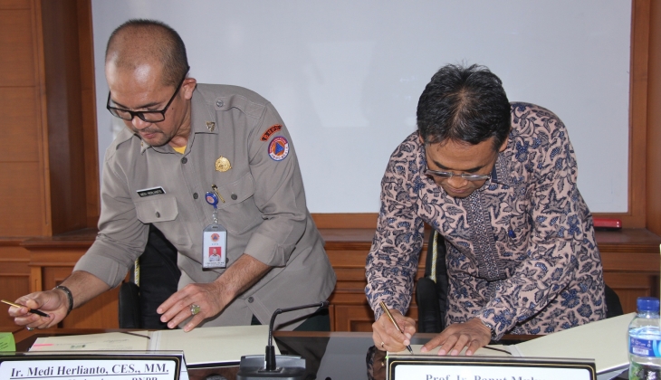 BNPB dan UGM Kerja Sama Pemasangan Sistem Peringatan Dini Bencana Longsor