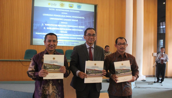 UGM, LPDP, Maluku Tenggara Barat dan Kepulauan Mentawai Jalin Kerja sama