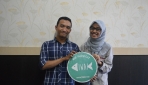 Hestyriani Anisa Widyaningsih dan Ade Armyanta Yusfantri pengembang IWAK.