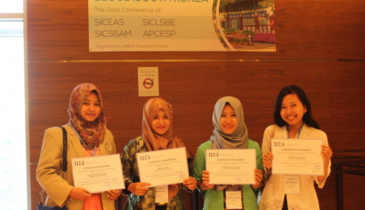 Empat Mahasiswa UGM Yang Mengikuti Konferensi Internasional di Korea Selatan