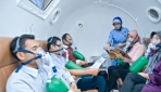 Sejumlah pasien tengah menjalani terapi oksigen hiperbarik di Rumah Sakit JIH, Yogyakarta.(foto: http://rs-jih.co.id)