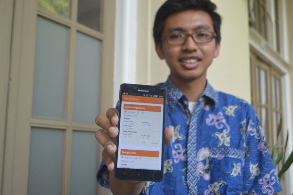 Mahasiswa UGM Kembangkan Aplikasi Pemetaan Krisis Pasca Bencana Gempa