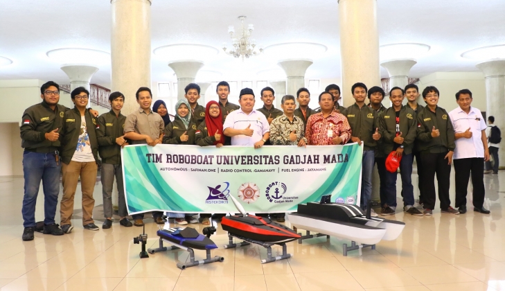 Tim Roboboat UGM Berlaga di Kontes Kapal Cepat Tak Berawak