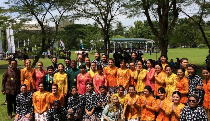  Mahasiswa Internasional UGM Tampil di Borobudur Cultural Feast 2016
