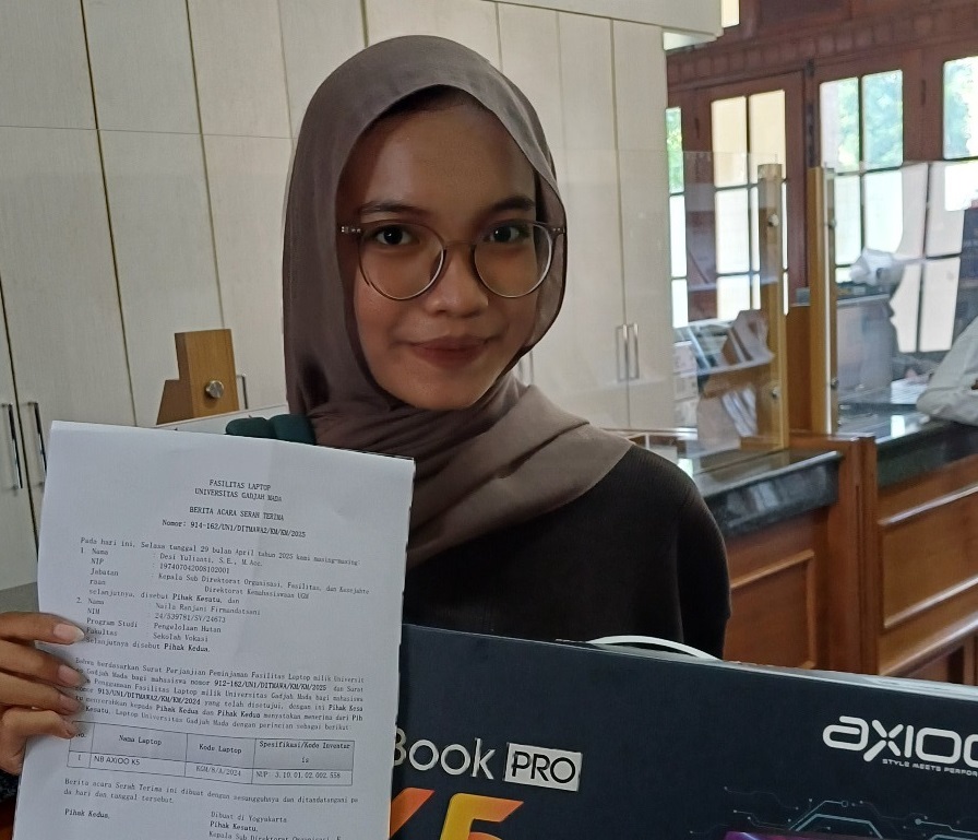Scholarship awardee from UGM