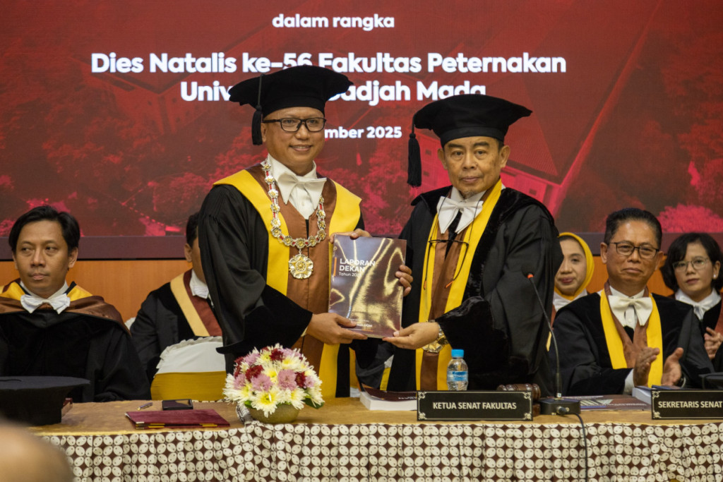 UGM Faculty of Animal Science celebrates its 56th anniversary, emphasizing human capital development and livestock-based functional food innovation.