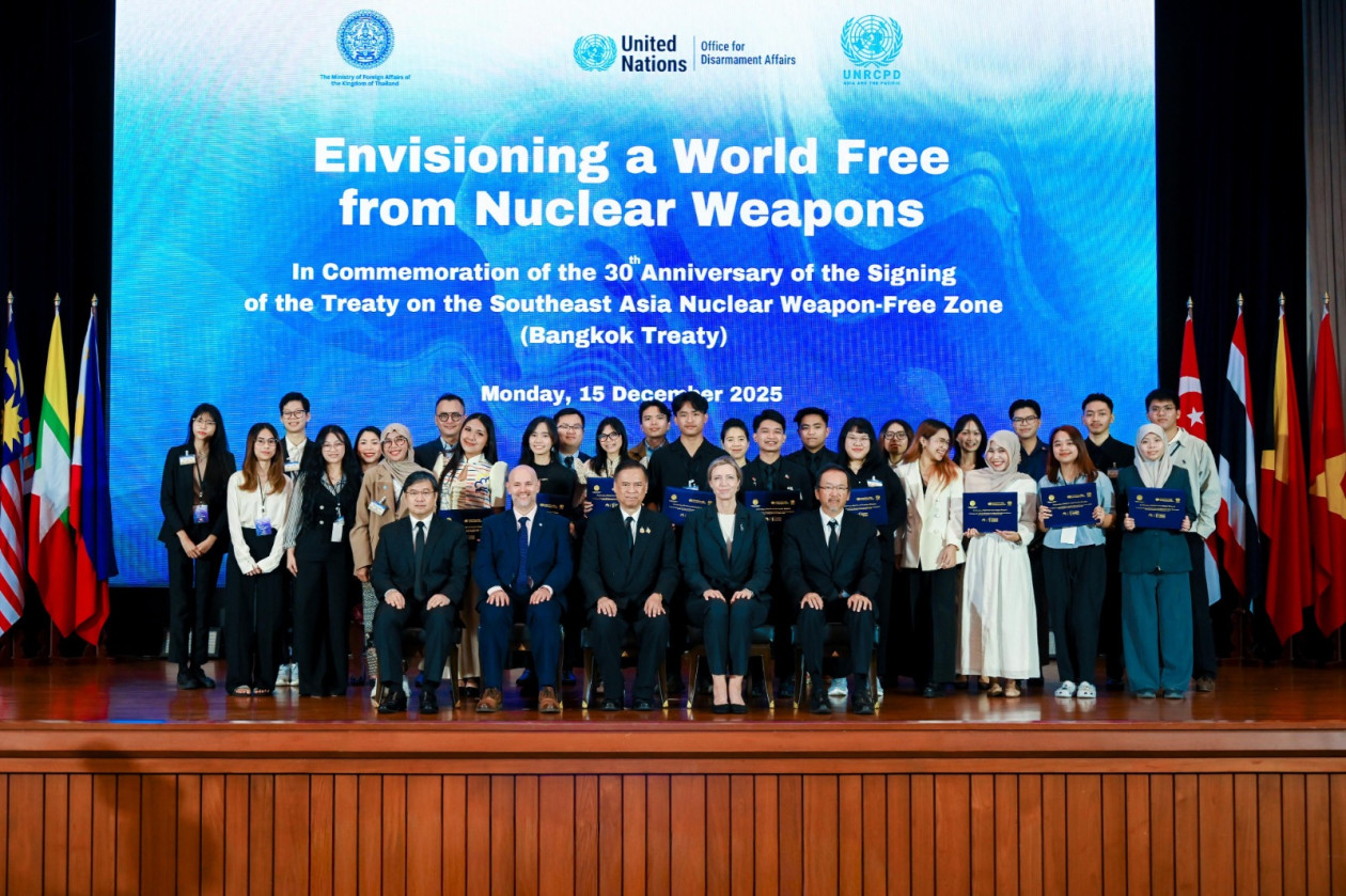 UGM Nuclear Engineering student wins an international Grand Prize at the Youth Multimedia Arts Competition in Bangkok, promoting a nuclear-free world.