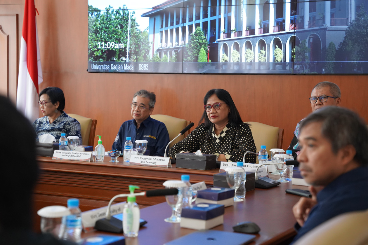 UGM Vice Rector and ASIIN assessors in a formal accreditation session