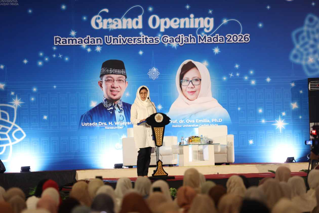 Sambut Ramadhan di Kampus, Rektor UGM dan Ustaz Wijayanto Ajak Perkuat Kepedulian Sosial