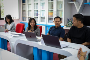 Center for Digital Society (CfDS) Fisipol UGM building or activity related to digital society research.