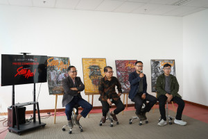 UGM Vocational College team promoting Setan Alas! ahead of its nationwide release.