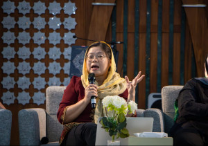 Speakers discuss women’s equality during a Ramadan dialogue at Mardliyyah Islamic Center.