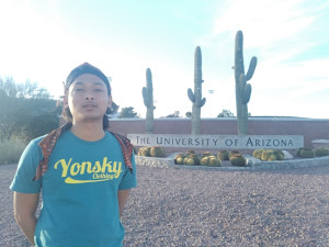 Portrait of Ahmad Rif’an Khoirul Lisan, who overcame financial hardship to study at UGM and abroad.