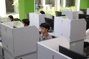 UGM campus atmosphere with prospective students during admissions period