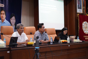 Public lecture at UGM Faculty of Law discussing KSDAHE Law and Indigenous rights
