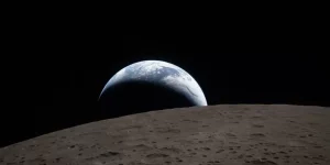 Concept image of space exploration linked to Artemis II.