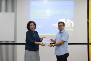Signing ceremony for AJT economic rights transfer at UGM Faculty of Psychology.