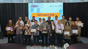 All of the awardees pose in the Government Social Media Awards 2026.