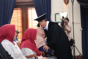 Academic ceremony marking the appointment of Professor Eko Setyabudi at Universitas Gadjah Mada.