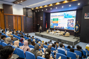Participants attend the ICCEESD, One Young World ASEAN Leadership Forum, and RCE Yogyakarta International Youth Conference at UGM.