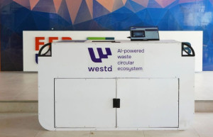 UGM’s AI-powered Smart Waste Bin developed for automated waste sorting.